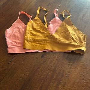 Danskin Pink and Orange Bras